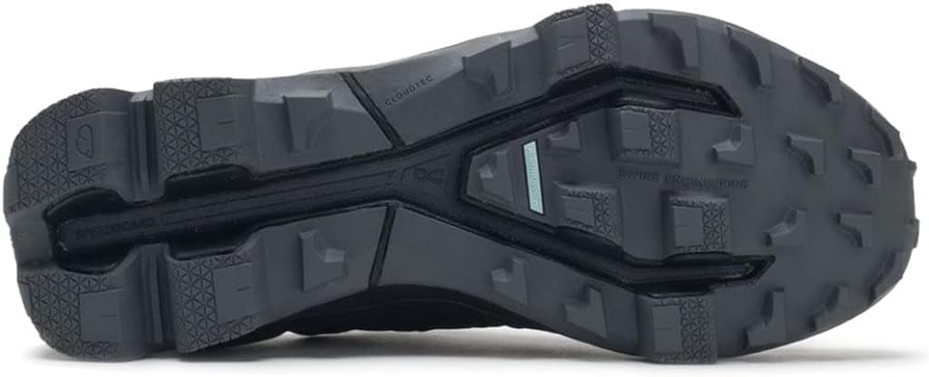 ON Cloudventure Peak 2 Womens Shoes Size 9, Color: Black/Rock