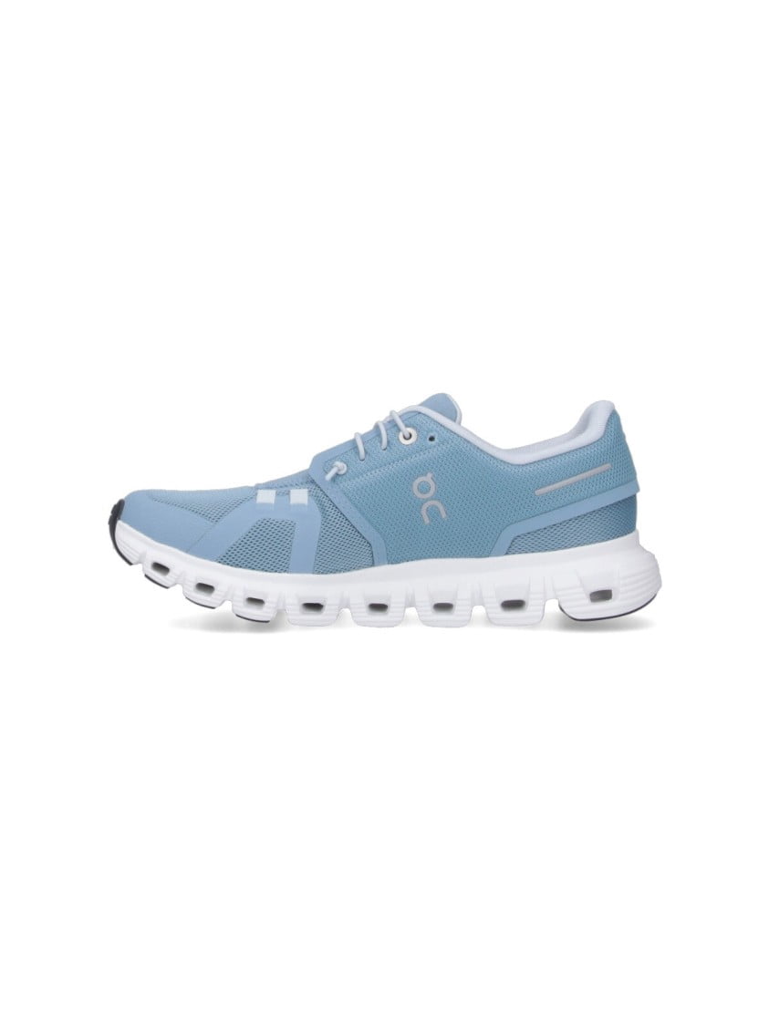 On Womens Cloud 6 Chambray/White 3WF10061508