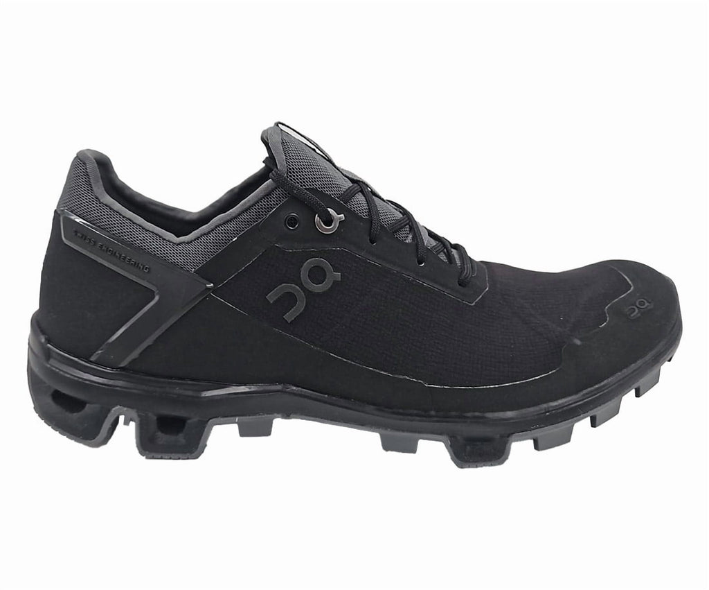 ON Cloudventure Peak 2 Womens Shoes Size 9, Color: Black/Rock