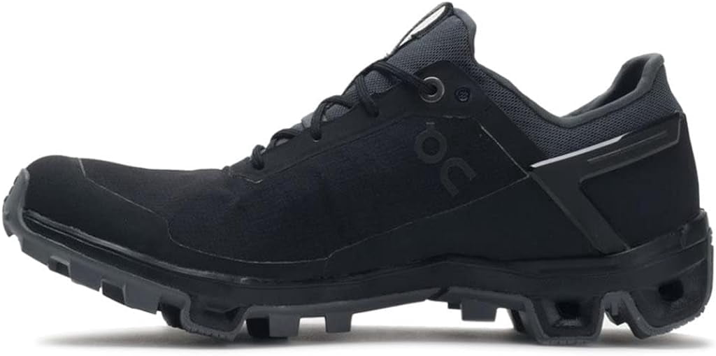 ON Cloudventure Peak 2 Womens Shoes Size 9, Color: Black/Rock