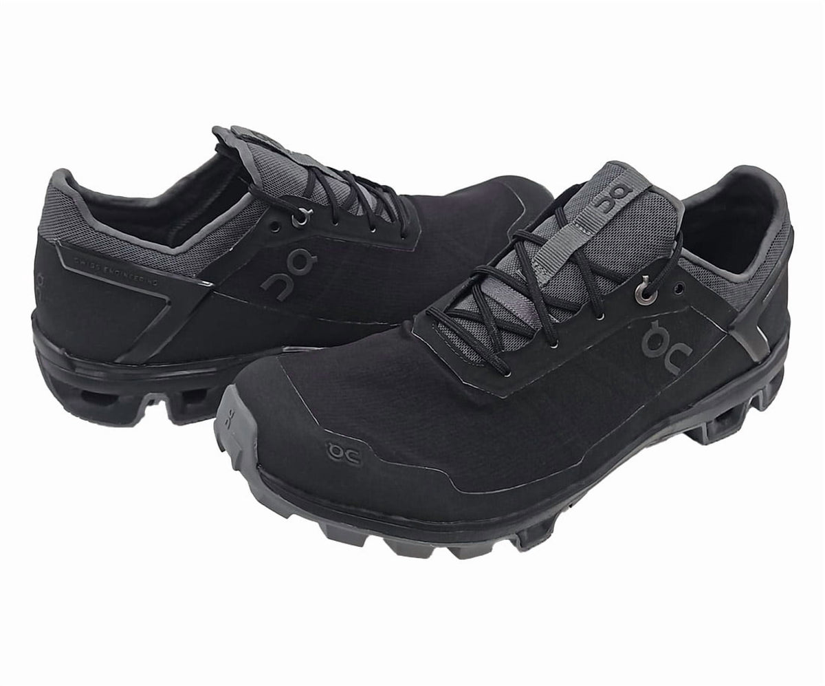 ON Cloudventure Peak 2 Womens Shoes Size 9, Color: Black/Rock