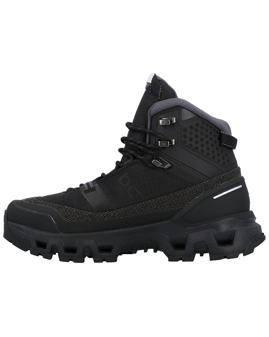 On Running Cloudrock Trek Waterproof Canvas Sneaker, 10, Black