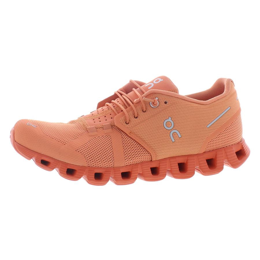 On Running Cloud Monochrome Women's Lace Up Running Shoes In Orange Size 5